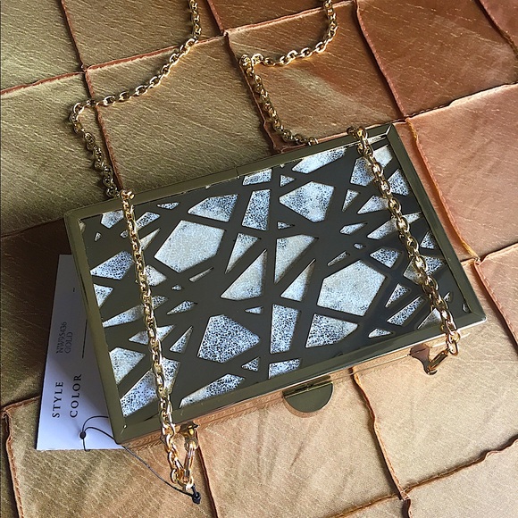 Sondra Roberts Gold Clutch - Picture 7 of 9